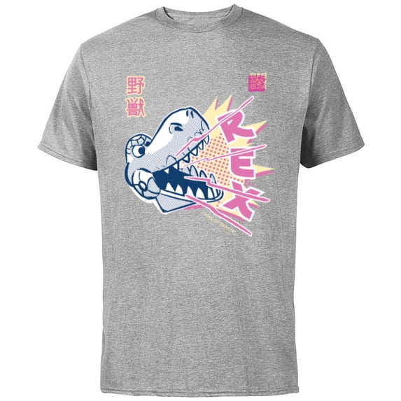 Disney and Pixar’s Toy Story Rex Anime Japanese - Short Sleeve Cotton T-Shirt for Adults - Customized-Athletic Heather