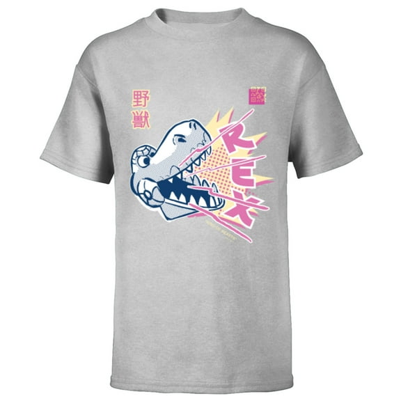 Disney and Pixar’s Toy Story Rex Anime Japanese - Short Sleeve T-Shirt for Kids - Customized-Athletic Heather
