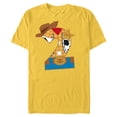 thumbnail image 1 of Disney and Pixar’s Toy Story Second Birthday 2 Years Old - Short Sleeve Blended T-Shirt for Adults - Customized-Yellow, 1 of 5