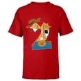 thumbnail image 1 of Disney and Pixar’s Toy Story Second Birthday 2 Years Old - Short Sleeve T-Shirt for Kids - Customized-Red, 1 of 5