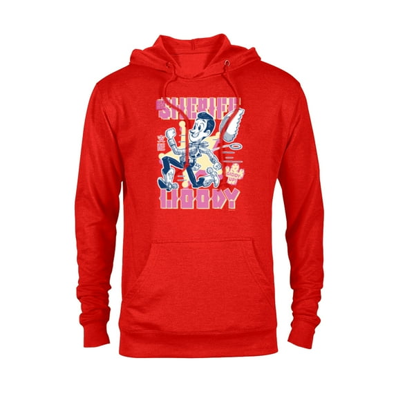 Disney and Pixar’s Toy Story Sheriff Woody Giddy Up - Pullover Hoodie for Adults - Customized-Red