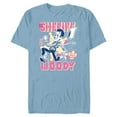thumbnail image 1 of Disney and Pixar’s Toy Story Sheriff Woody Giddy Up - Short Sleeve Blended T-Shirt for Adults - Customized-Ocean Blue, 1 of 5