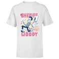 thumbnail image 1 of Disney and Pixar’s Toy Story Sheriff Woody Giddy Up - Short Sleeve T-Shirt for Kids - Customized-White, 1 of 5