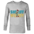 thumbnail image 1 of Disney and Pixar’s Toy Story Sheriff Woody - Long Sleeve T-Shirt for Men - Customized-Athletic Heather, 1 of 5