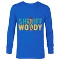 thumbnail image 1 of Disney and Pixar’s Toy Story Sheriff Woody - Long Sleeve T-Shirt for Men - Customized-Royal, 1 of 5