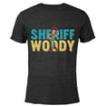 thumbnail image 1 of Disney and Pixar’s Toy Story Sheriff Woody - Short Sleeve Blended T-Shirt for Adults - Customized-Black, 1 of 5