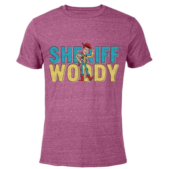 Disney and Pixar’s Toy Story Sheriff Woody - Short Sleeve Blended T-Shirt for Adults - Customized-Purple
