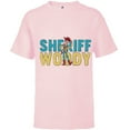 thumbnail image 1 of Disney and Pixar’s Toy Story Sheriff Woody - Short Sleeve T-Shirt for Kids - Customized-Soft Pink, 1 of 5