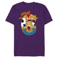 thumbnail image 1 of Disney and Pixar’s Toy Story Sixth Birthday 6 Years Old - Short Sleeve Blended T-Shirt for Adults - Customized-Purple, 1 of 5