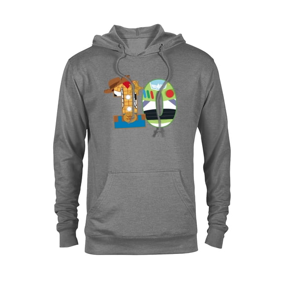 Disney and Pixar’s Toy Story Tenth Birthday 10 Years Old - Pullover Hoodie for Adults - Customized-Athletic Heather