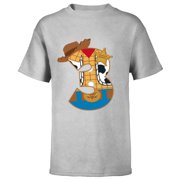 Disney and Pixar s Toy Story Third Birthday 3 Years Old - Short Sleeve T-Shirt for Kids - Customized-Athletic Heather
