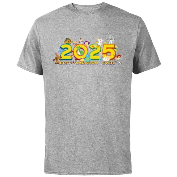 Disney and Pixar’s Toy Story Trip Best Vacation Ever 2025 - Short Sleeve Cotton T-Shirt for Adults - Customized-Athletic Heather