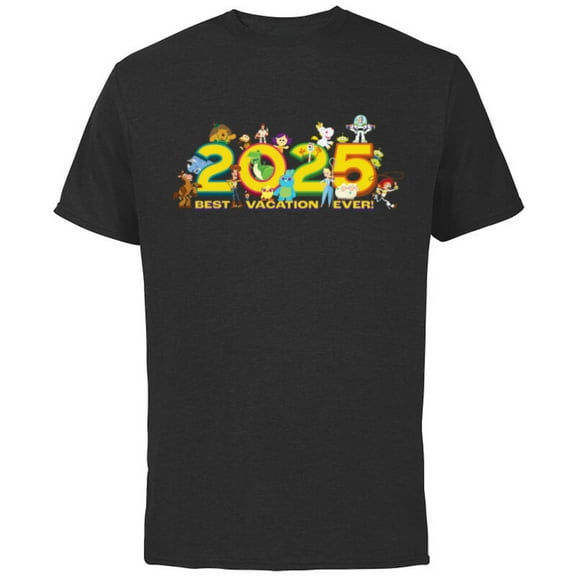 Disney and Pixar’s Toy Story Trip Best Vacation Ever 2025 - Short Sleeve Cotton T-Shirt for Adults - Customized-Black