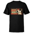 thumbnail image 1 of Disney and Pixar’s Toy Story Woody Bo Peep Holiday Mistletoe - Short Sleeve T-Shirt for Kids - Customized-Black, 1 of 5