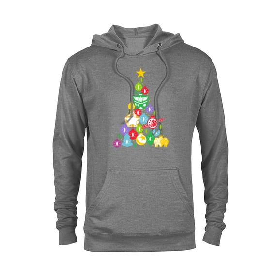 Disney and Pixar’s Toy Story Woody Buzz Ornaments Holiday - Pullover Hoodie for Adults – Customized-Graphite Heather