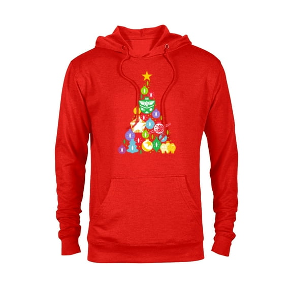 Disney and Pixar’s Toy Story Woody Buzz Ornaments Holiday - Pullover Hoodie for Adults – Customized-Red Heather