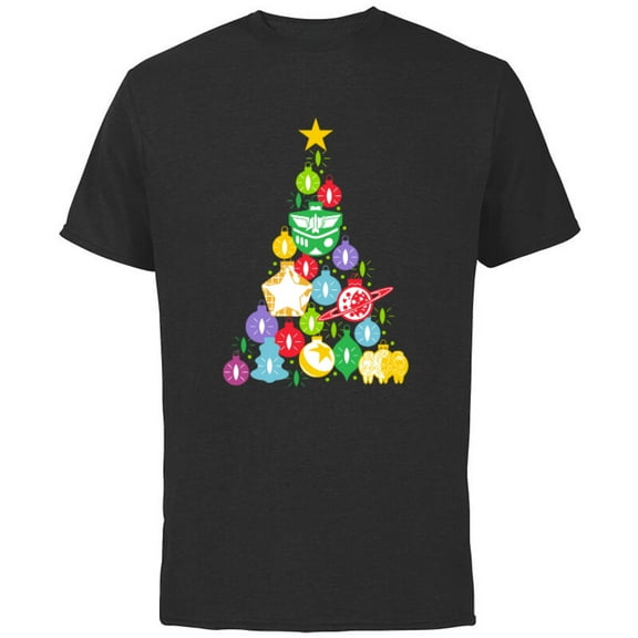 Disney and Pixar’s Toy Story Woody Buzz Ornaments Holiday - Short Sleeve Cotton T-Shirt for Adults - Customized-Black