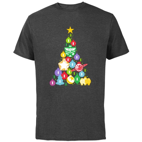 Disney and Pixar’s Toy Story Woody Buzz Ornaments Holiday - Short Sleeve Cotton T-Shirt for Adults - Customized-Charcoal