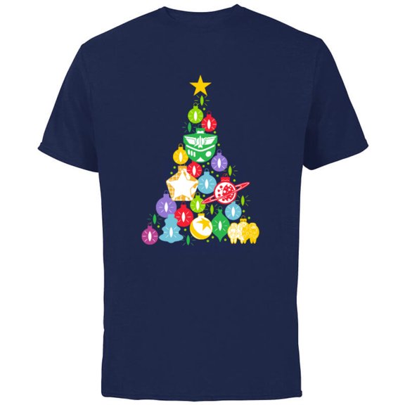 Disney and Pixar’s Toy Story Woody Buzz Ornaments Holiday - Short Sleeve Cotton T-Shirt for Adults - Customized-Navy