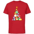thumbnail image 1 of Disney and Pixar’s Toy Story Woody Buzz Ornaments Holiday - Short Sleeve Cotton T-Shirt for Adults - Customized-Red, 1 of 5