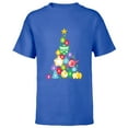 thumbnail image 1 of Disney and Pixar’s Toy Story Woody Buzz Ornaments Holiday - Short Sleeve T-Shirt for Kids – Customized-Royal, 1 of 5