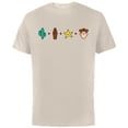 thumbnail image 1 of Disney and Pixar’s Toy Story Woody Emoji Code Formula - Short Sleeve Cotton T-Shirt for Adults - Customized-Natural, 1 of 5