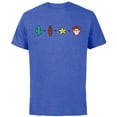 thumbnail image 1 of Disney and Pixar’s Toy Story Woody Emoji Code Formula - Short Sleeve Cotton T-Shirt for Adults - Customized-Royal Heather, 1 of 5