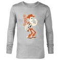 thumbnail image 1 of Disney and Pixar’s Toy Story Woody Flexin’ Stylized - Long Sleeve T-Shirt for Men - Customized-Athletic Heather, 1 of 5