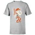 thumbnail image 1 of Disney and Pixar’s Toy Story Woody Flexin’ Stylized - Short Sleeve T-Shirt for Kids - Customized-Athletic Heather, 1 of 5