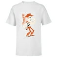 thumbnail image 1 of Disney and Pixar’s Toy Story Woody Flexin’ Stylized - Short Sleeve T-Shirt for Kids - Customized-White, 1 of 5