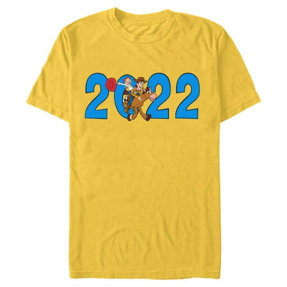 Disney and Pixar’s Toy Story Woody Jessie Bullseye 2022 - Short Sleeve Blended T-Shirt for Adults – Customized-Yellow