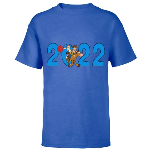 Disney and Pixar’s Toy Story Woody Jessie Bullseye 2022 - Short Sleeve T-Shirt for Kids – Customized-Royal