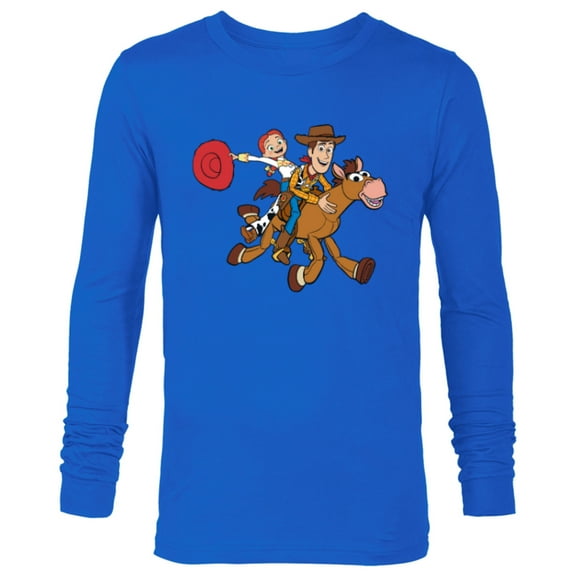 Disney and Pixar’s Toy Story Woody Jessie Bullseye - Long Sleeve T-Shirt for Men - Customized-Navy