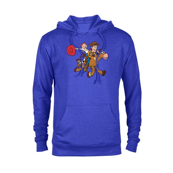 Disney and Pixar’s Toy Story Woody Jessie Bullseye - Pullover Hoodie for Adults - Customized-Royal