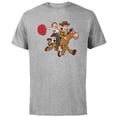 thumbnail image 1 of Disney and Pixar’s Toy Story Woody Jessie Bullseye - Short Sleeve Cotton T-Shirt for Adults - Customized-Athletic Heather, 1 of 5
