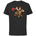 thumbnail image 1 of Disney and Pixar’s Toy Story Woody Jessie Bullseye - Short Sleeve Cotton T-Shirt for Adults - Customized-Black, 1 of 5