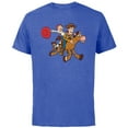 thumbnail image 1 of Disney and Pixar’s Toy Story Woody Jessie Bullseye - Short Sleeve Cotton T-Shirt for Adults - Customized-Royal Heather, 1 of 5