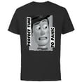 thumbnail image 1 of Disney and Pixar’s Toy Story Woody Perfect Time to Panic - Short Sleeve Cotton T-Shirt for Adults - Customized-Black, 1 of 5