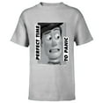 thumbnail image 1 of Disney and Pixar’s Toy Story Woody Perfect Time to Panic - Short Sleeve T-Shirt for Kids - Customized-Athletic Heather, 1 of 5