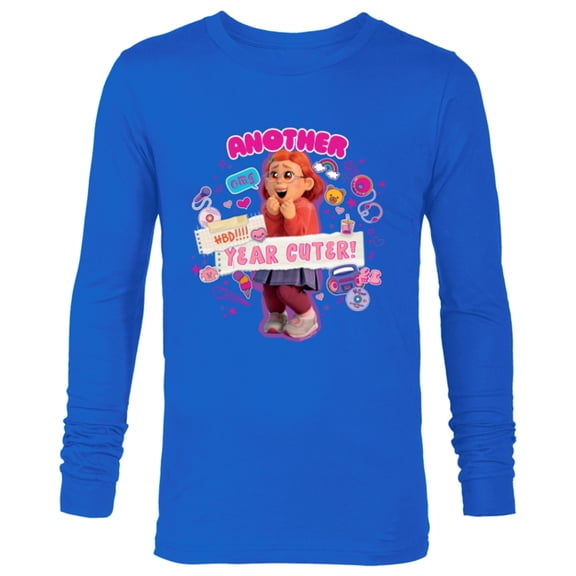Disney and Pixar’s Turning Red Birthday Another Year Cuter - Long Sleeve T-Shirt for Men - Customized-Navy