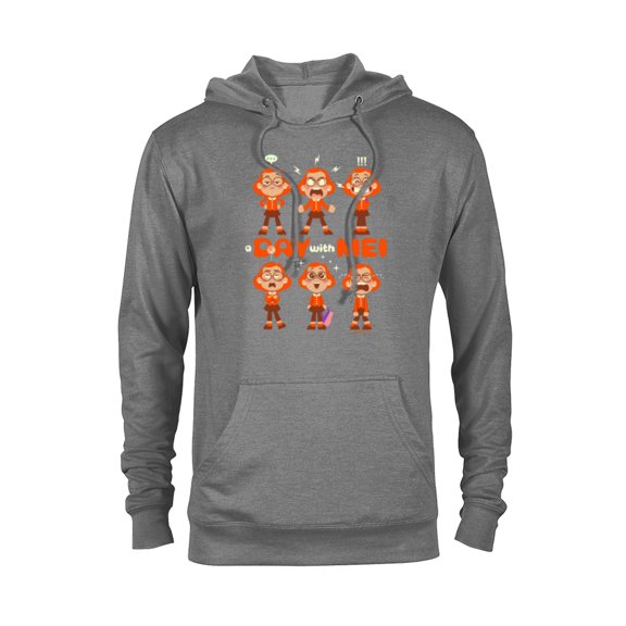 Disney and Pixar’s Turning Red Day with Mei - Pullover Hoodie for Adults - Customized-Graphite Heather