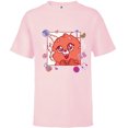 thumbnail image 1 of Disney and Pixar’s Turning Red Fluffy Cute ‘90s Panda Mei - Short Sleeve T-Shirt for Kids - Customized-Soft Pink, 1 of 5