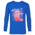 thumbnail image 1 of Disney and Pixar’s Turning Red Hitting Snooze - Long Sleeve T-Shirt for Men - Customized-Royal, 1 of 5