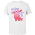 thumbnail image 1 of Disney and Pixar’s Turning Red Hitting Snooze - Short Sleeve Cotton T-Shirt for Adults - Customized-White, 1 of 5