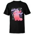 thumbnail image 1 of Disney and Pixar’s Turning Red Hitting Snooze - Short Sleeve T-Shirt for Kids - Customized-Black, 1 of 5