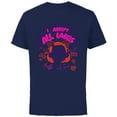 thumbnail image 1 of Disney and Pixar's Turning Red Mei All Labels Doodle - Short Sleeve Cotton T-Shirt for Adults - Customized-Navy, 1 of 5