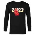 thumbnail image 1 of Disney and Pixar’s Turning Red Mei Lee 2023 New Year - Long Sleeve T-Shirt for Men - Customized-Black, 1 of 5