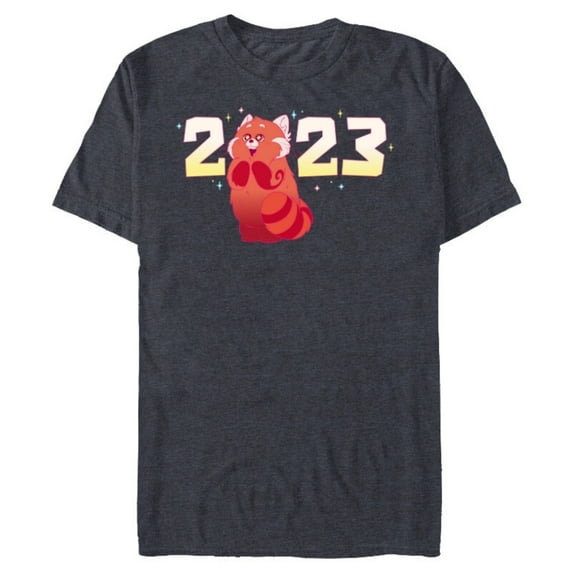 Disney and Pixar’s Turning Red Mei Lee 2023 New Year - Short Sleeve Blended T-Shirt for Adults - Customized-Navy Heather