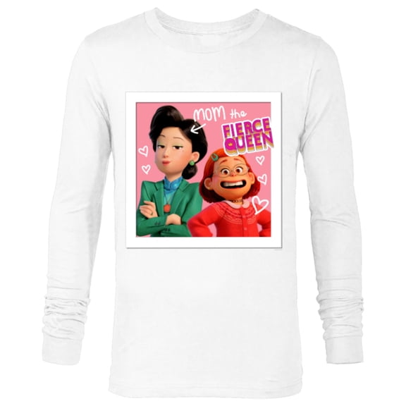 Disney and Pixar’s Turning Red Mei Ming Mom the Fierce Queen - Long Sleeve T-Shirt for Men - Customized-White