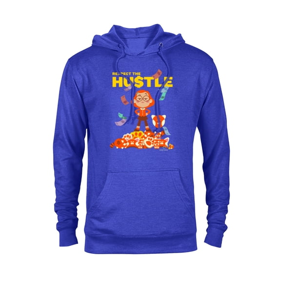 Disney and Pixar’s Turning Red Mei Respect the Hustle - Pullover Hoodie for Adults - Customized-Royal Heather